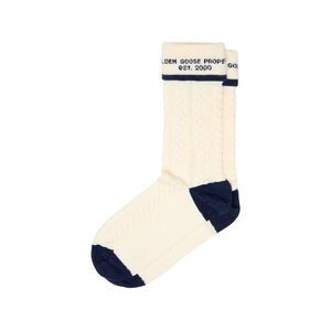 Golden Goose Men Socks High Rib/Braid Jacquard Logo
